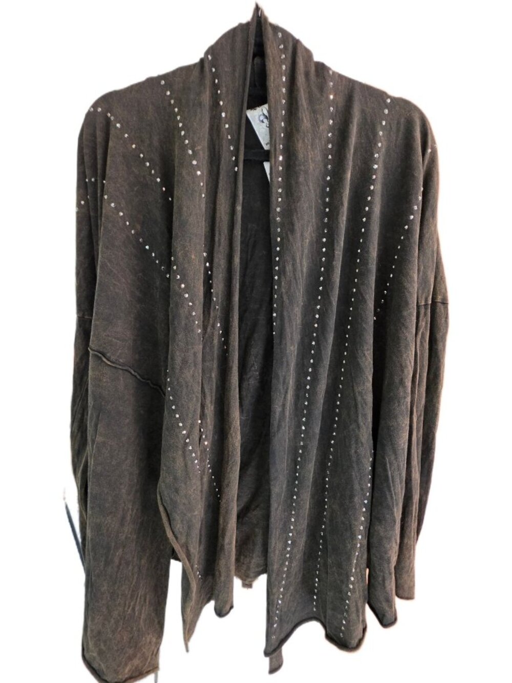 Vocal Rhinestone Draped Cardigan S Whimsigoth NWT